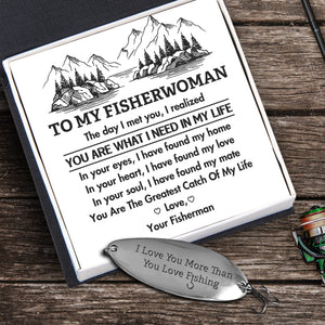 Fishing Lure - Fishing - To My Fisherwoman - You Are The Greatest Catch Of My Life - Gfb13002