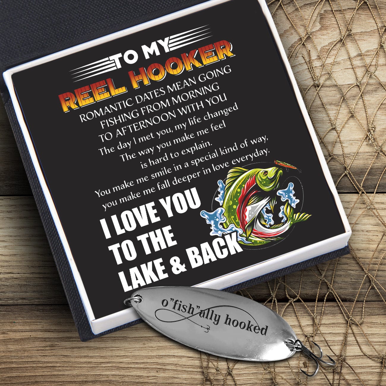 Fishing Lure - Fishing - To My Reel Hooker - You Make Me Smile In A Special Kind Of Way - Gfb26004