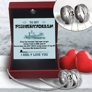 Fishing Ring Couple Necklaces - Fishing - To My Fisherwoman - You've Been The Best Catch Every Season Of My Life - Gndx13010