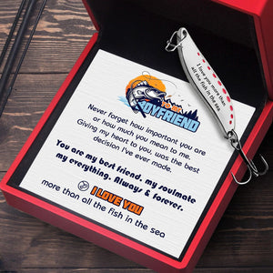 Fishing Spoon Lure - Fishing - To My Boyfriend - I Love You - Gfaa12001