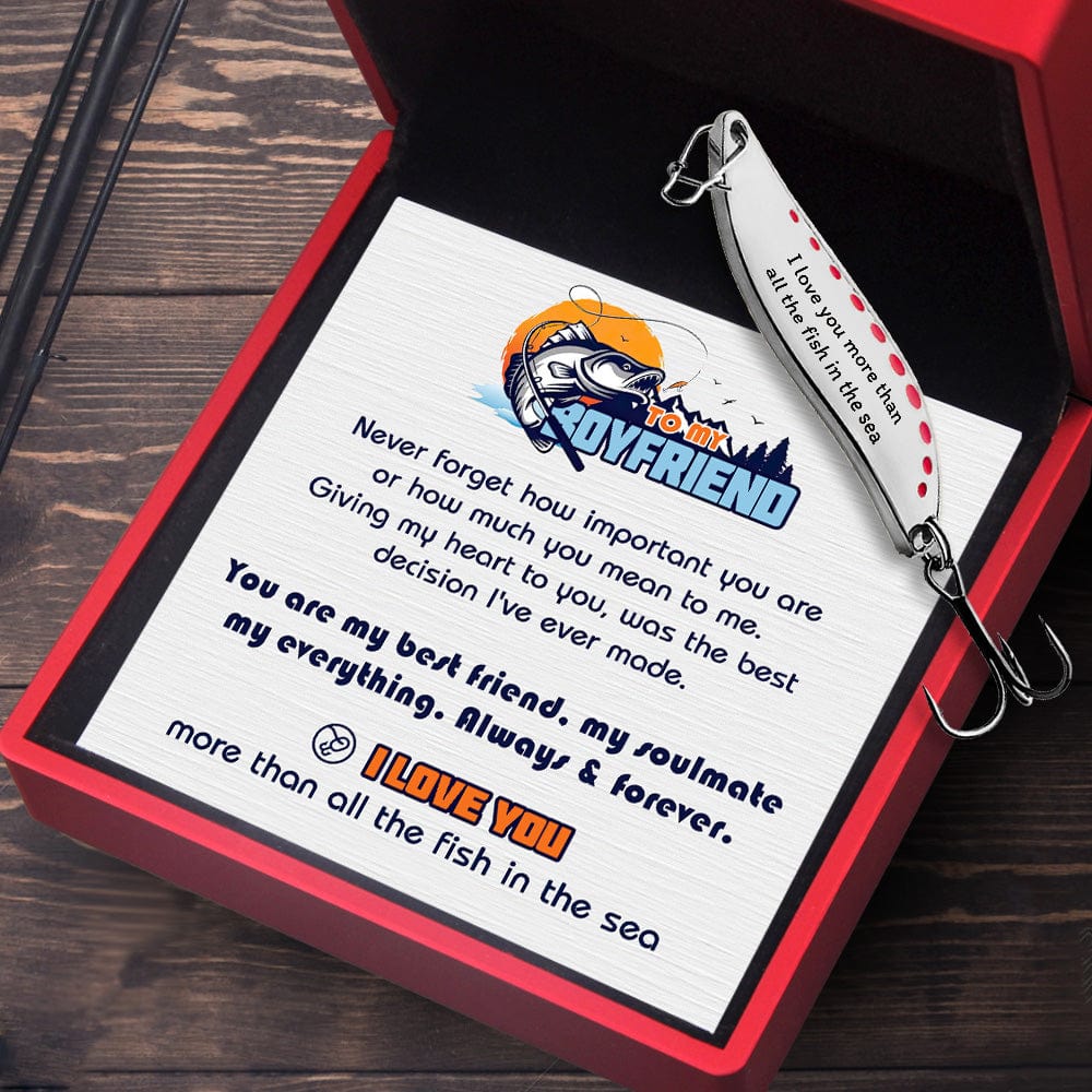 Fishing Spoon Lure - Fishing - To My Boyfriend - I Love You - Gfaa12001