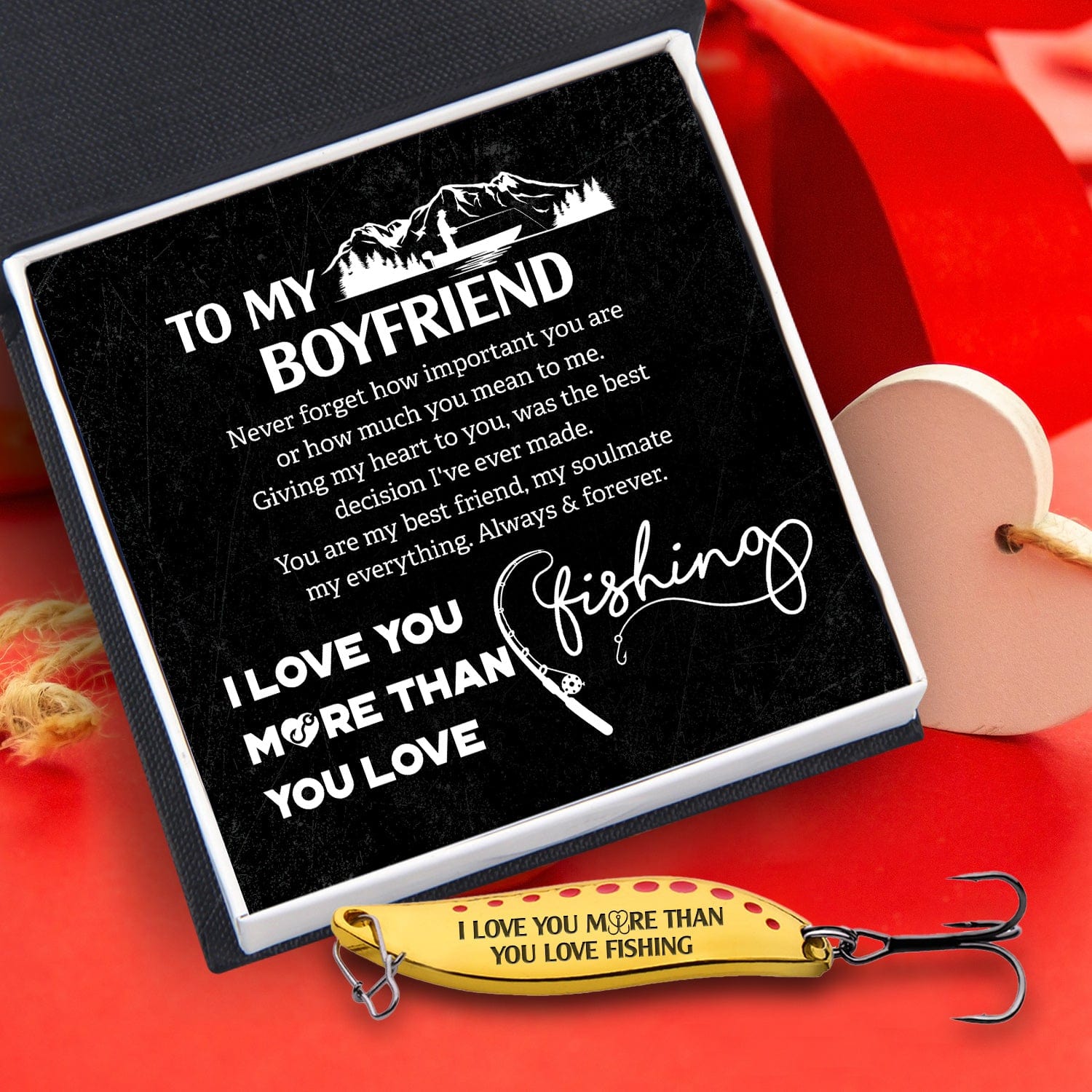 Fishing Spoon Lure - Fishing - To My Boyfriend - You Are My Best Friend, My Soulmate My Everything - Gfaa12004