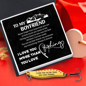 Fishing Spoon Lure - Fishing - To My Boyfriend - You Are My Best Friend, My Soulmate My Everything - Gfaa12004