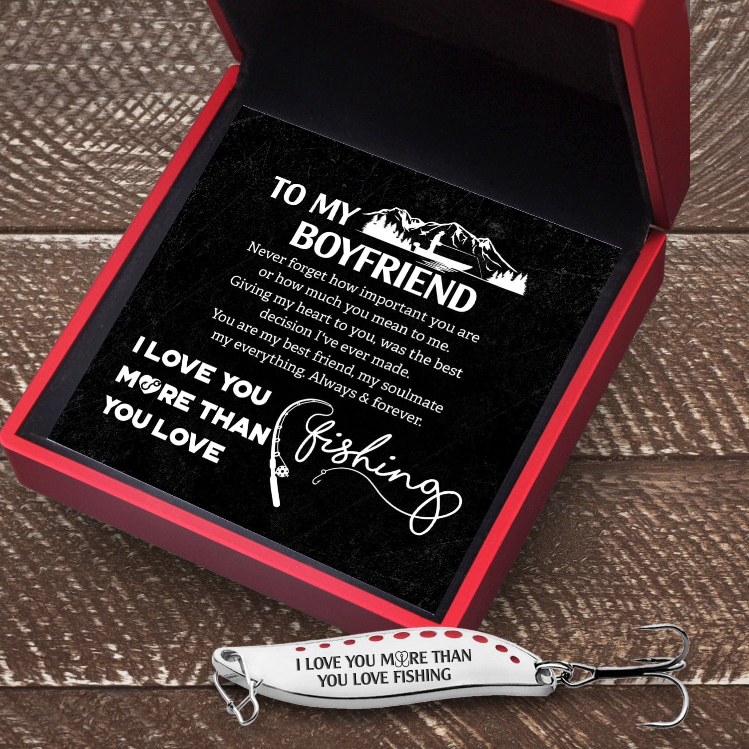 Fishing Spoon Lure - Fishing - To My Boyfriend - You Are My Best Friend, My Soulmate My Everything - Gfaa12004