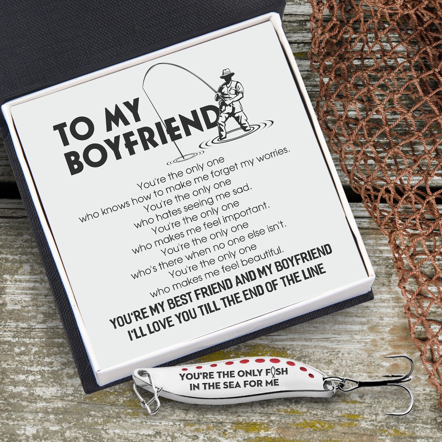 Fishing Spoon Lure - Fishing - To My Boyfriend - You're My Best Friend And My Boyfriend  - Gfaa12002