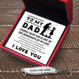 Fishing Spoon Lure - Fishing - To My Dad - The Highlights Of My Life - Gfaa18004