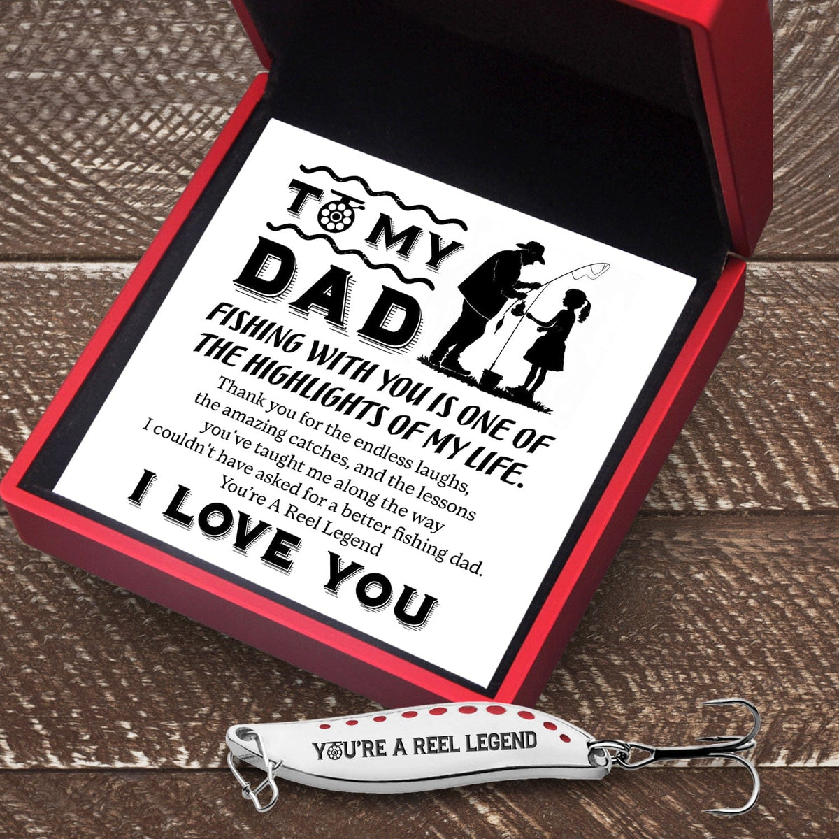 Fishing Spoon Lure - Fishing - To My Dad - The Highlights Of My Life - Gfaa18004