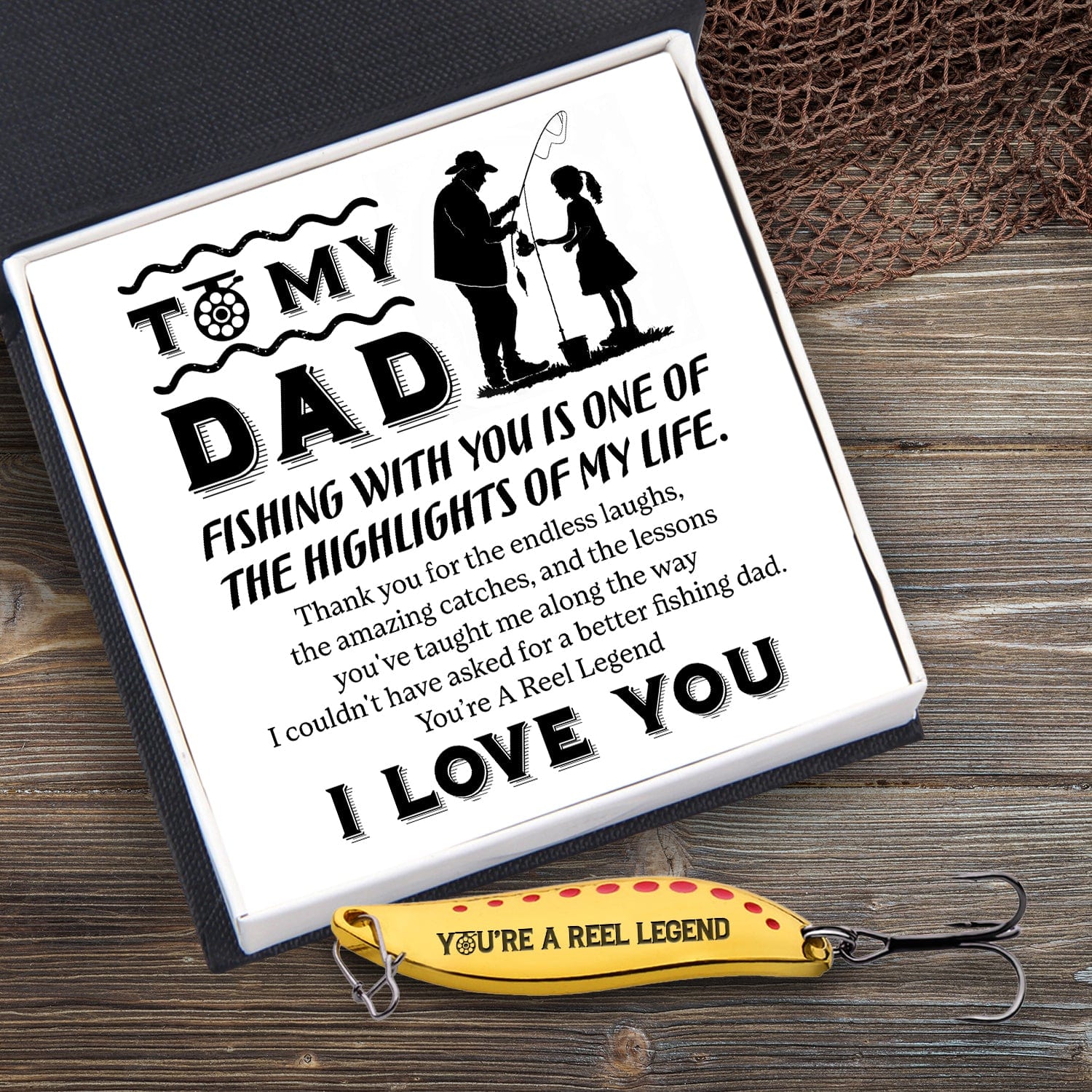 Fishing Spoon Lure - Fishing - To My Dad - The Highlights Of My Life - Gfaa18004