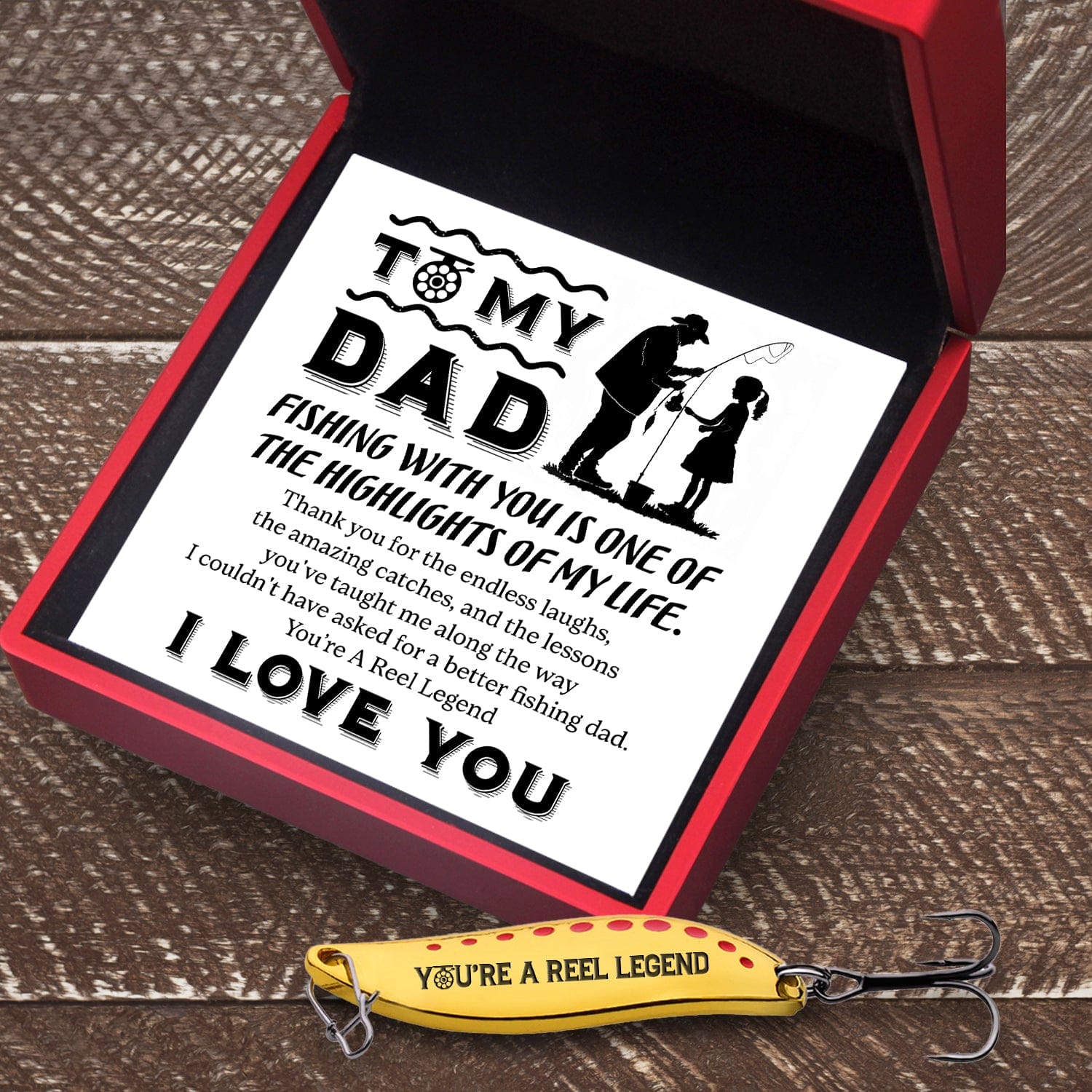 Fishing Spoon Lure - Fishing - To My Dad - The Highlights Of My Life - Gfaa18004