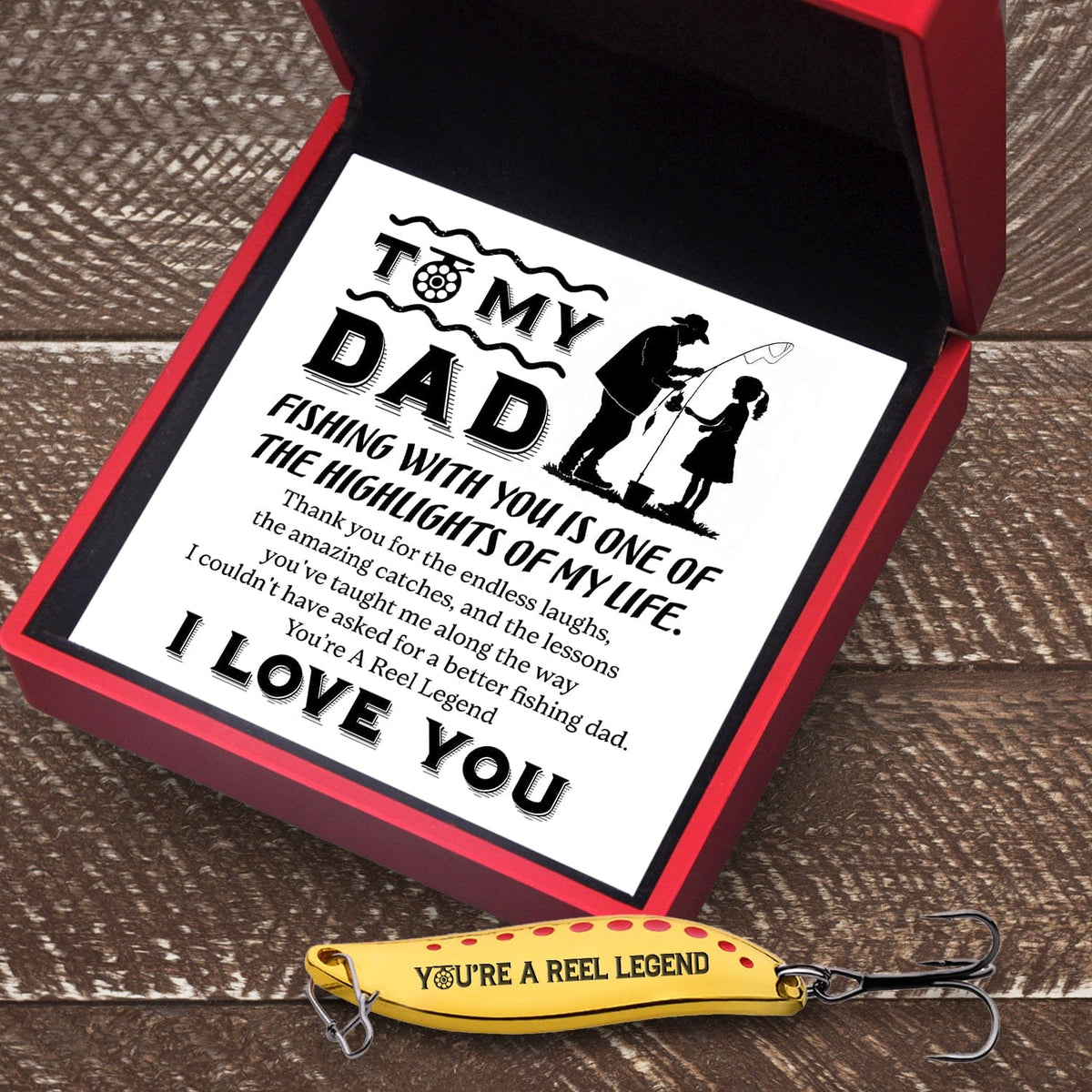 Fishing Spoon Lure - Fishing - To My Dad - The Highlights Of My Life - Gfaa18004