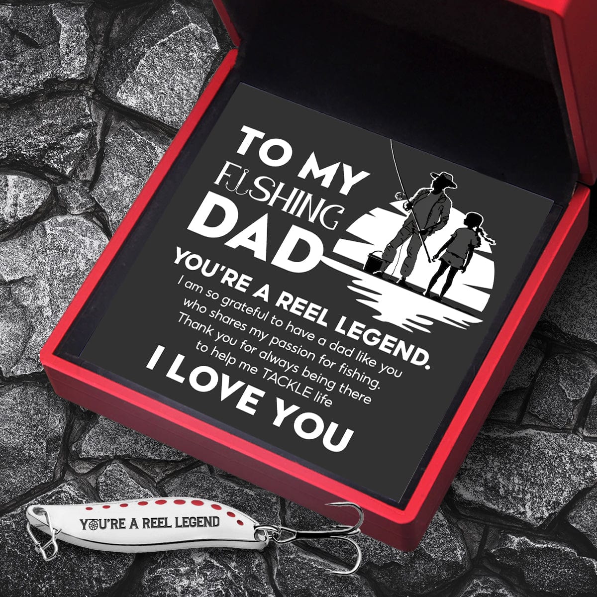 Fishing Spoon Lure - Fishing - To My Dad - You’re A Reel Legend - Gfaa18005