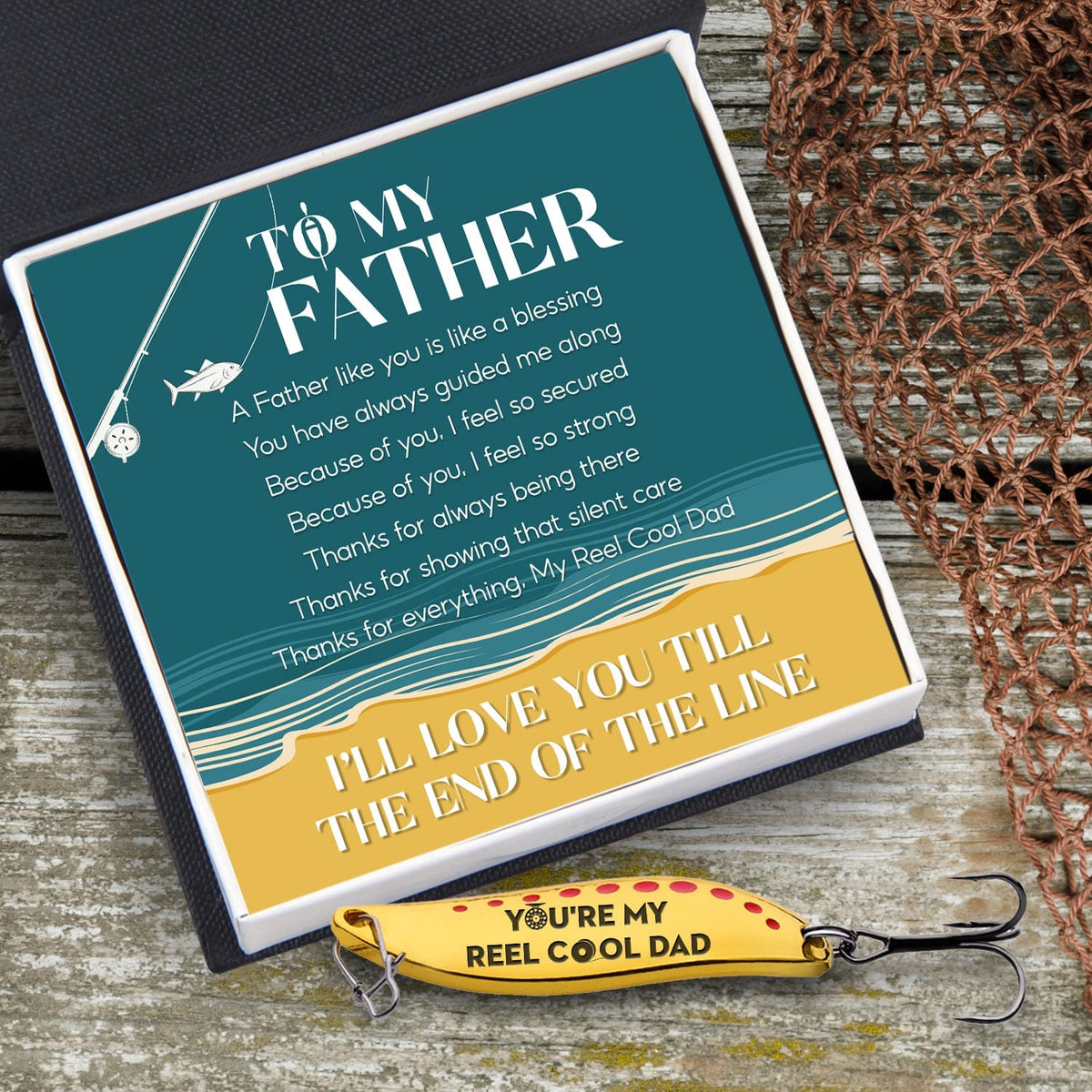 Fishing Spoon Lure - Fishing - To My Father - I'll Love You Till The End Of The Line  - Gfaa18001