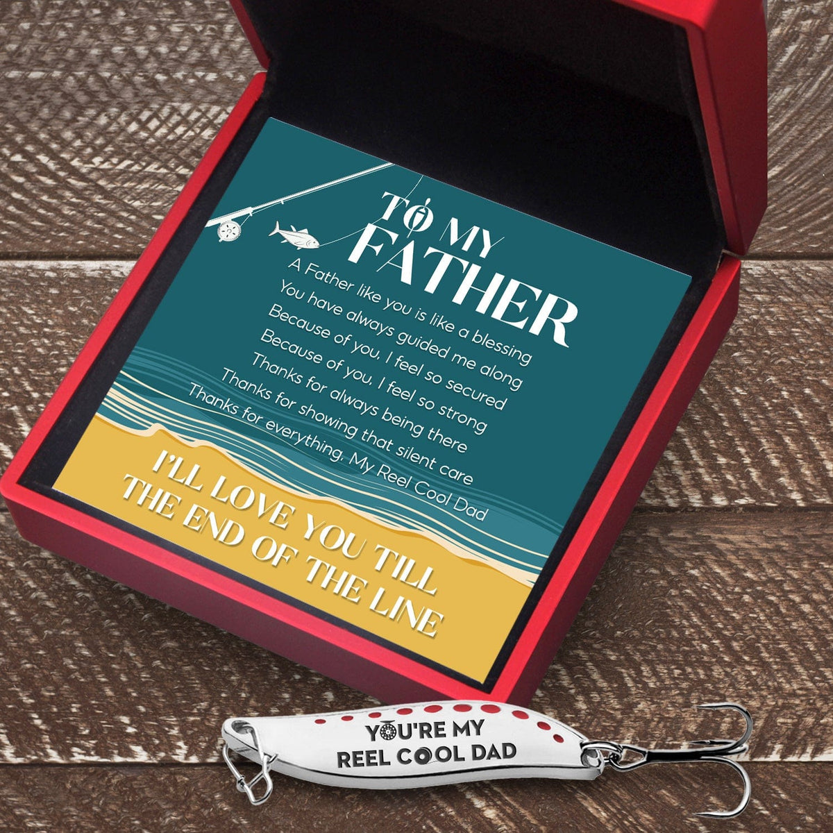 Fishing Spoon Lure - Fishing - To My Father - I'll Love You Till The End Of The Line  - Gfaa18001