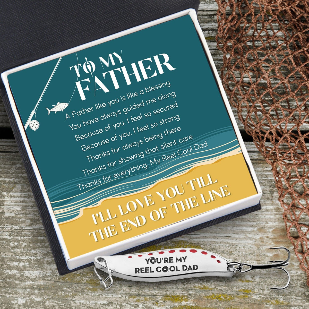 Fishing Spoon Lure - Fishing - To My Father - I'll Love You Till The End Of The Line  - Gfaa18001