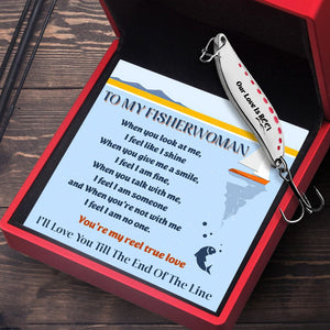 Fishing Spoon Lure - Fishing - To My Fisherwoman - I'll Love You Till The End Of The Line - Gfaa13001