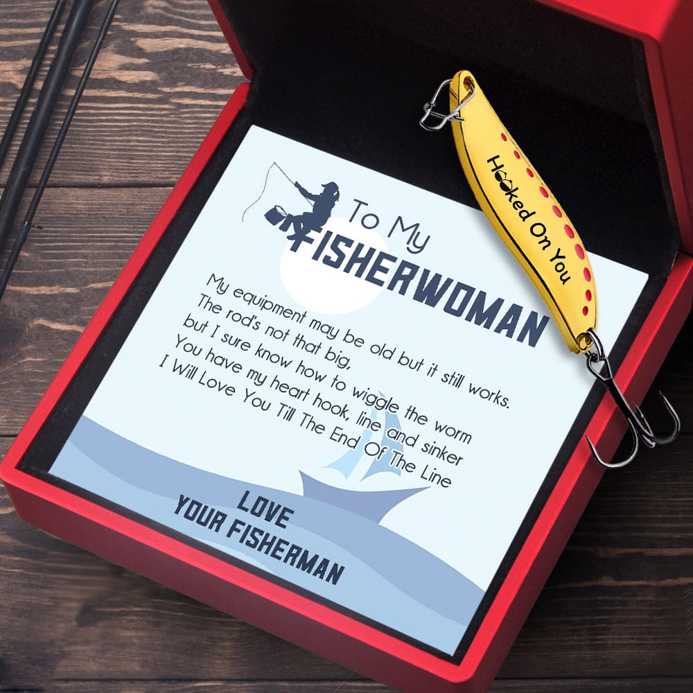 Fishing Spoon Lure - Fishing - To My Fisherwoman - I Will Love You Till The End Of The Line - Gfaa13007
