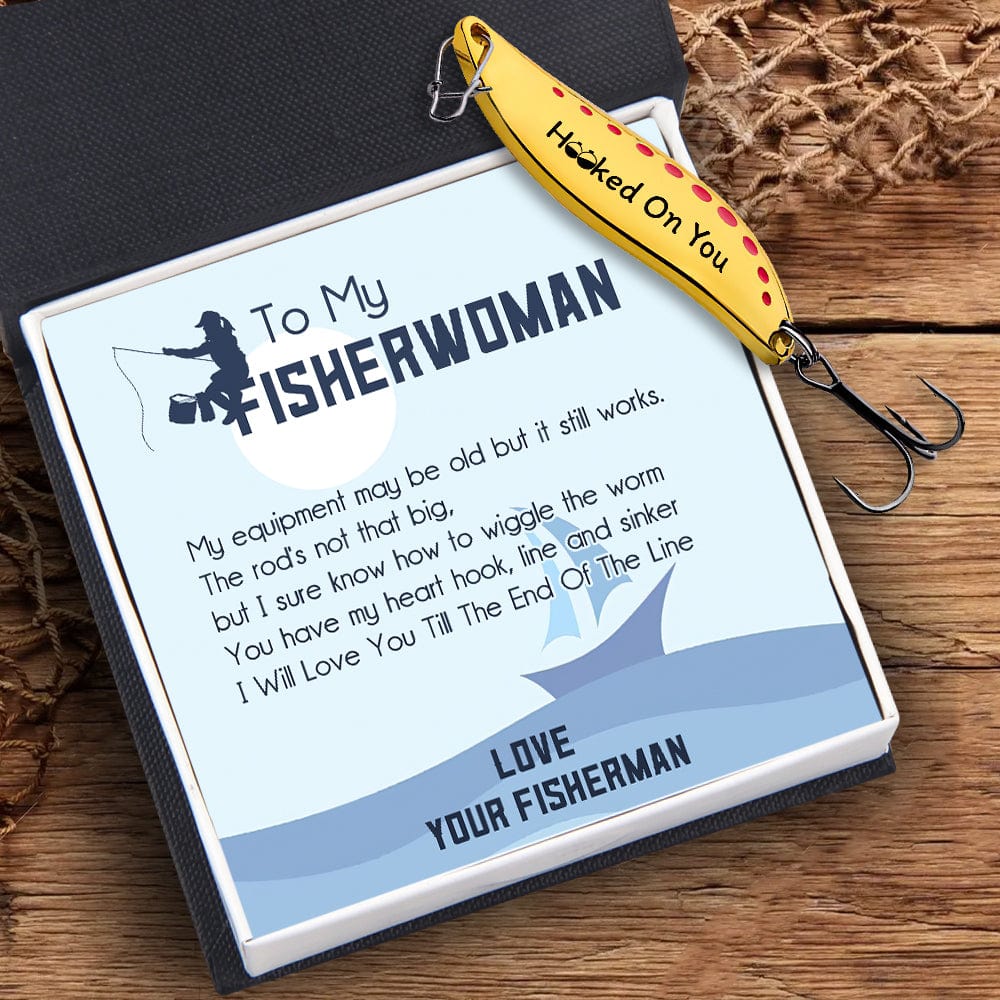 Fishing Spoon Lure - Fishing - To My Fisherwoman - I Will Love You Till The End Of The Line - Gfaa13007