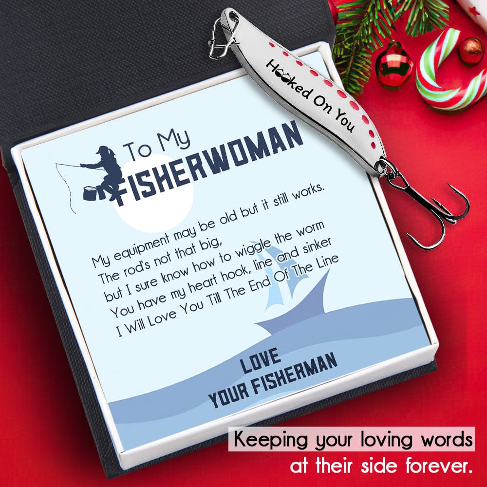 Fishing Spoon Lure - Fishing - To My Fisherwoman - I Will Love You Till The End Of The Line - Gfaa13007