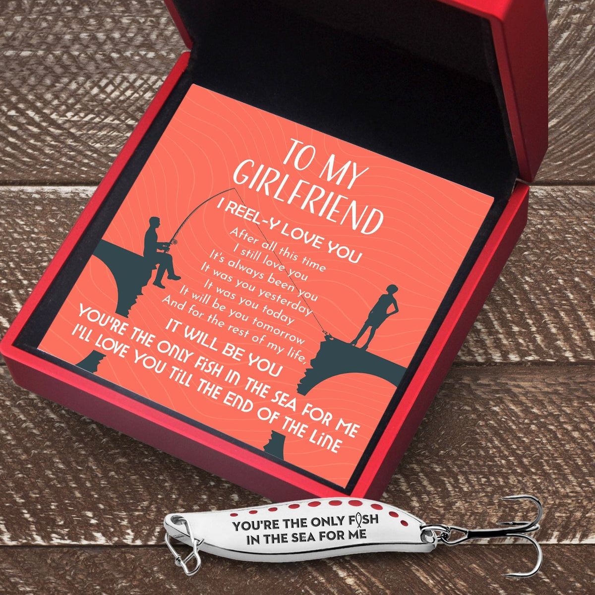 Fishing Spoon Lure - Fishing - To My Girlfriend - You're The Only Fish In The Sea For Me - Gfaa13008