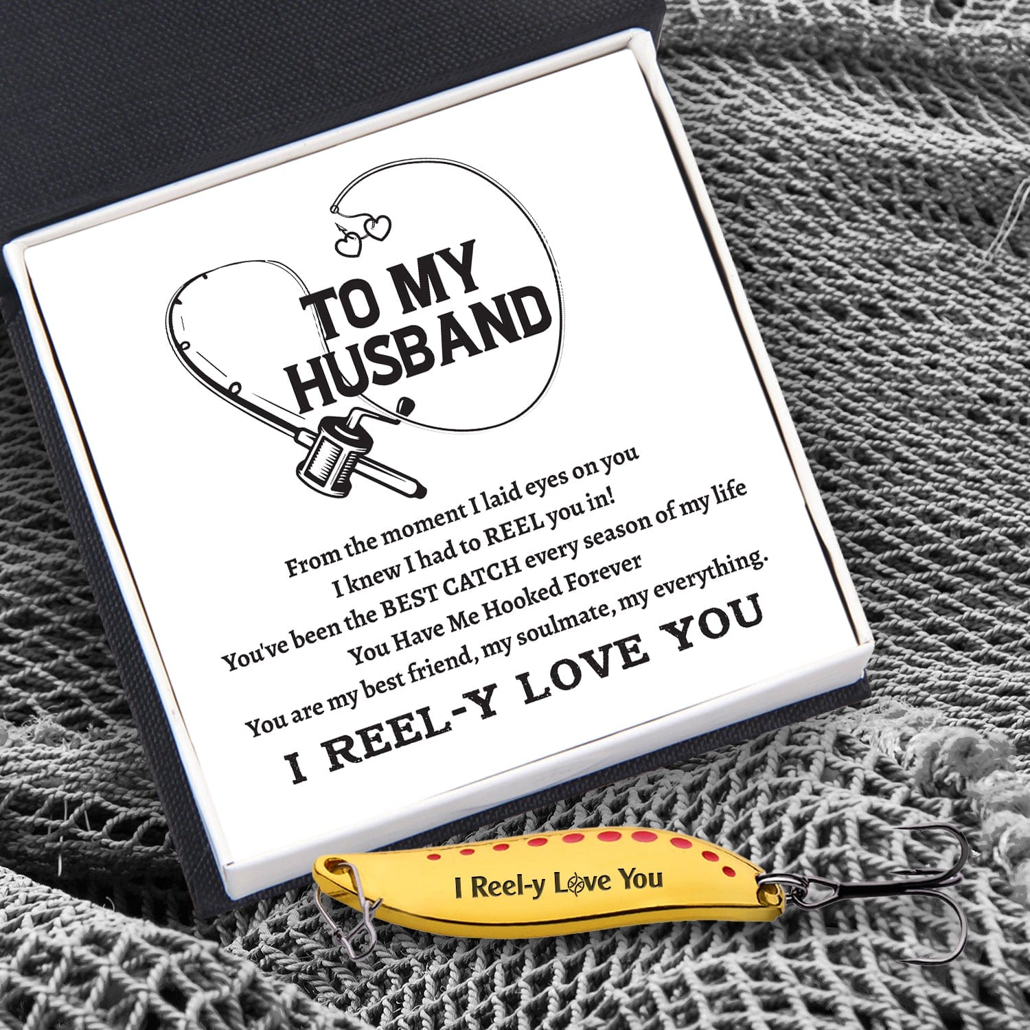Fishing Spoon Lure - Fishing - To My Husband - You Are My Best Friend, My Soulmate, My Everything - Gfaa14002