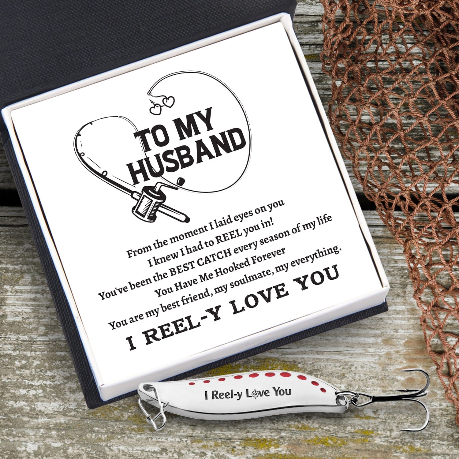 Fishing Spoon Lure - Fishing - To My Husband - You Are My Best Friend, My Soulmate, My Everything - Gfaa14002