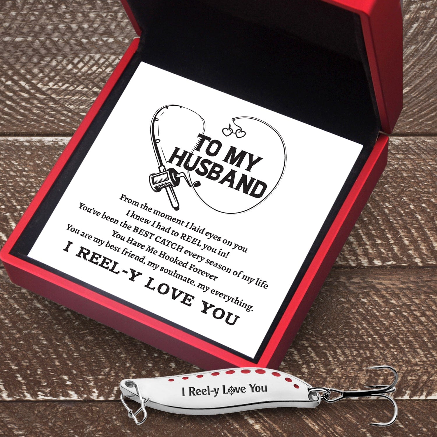 Fishing Spoon Lure - Fishing - To My Husband - You Are My Best Friend, My Soulmate, My Everything - Gfaa14002