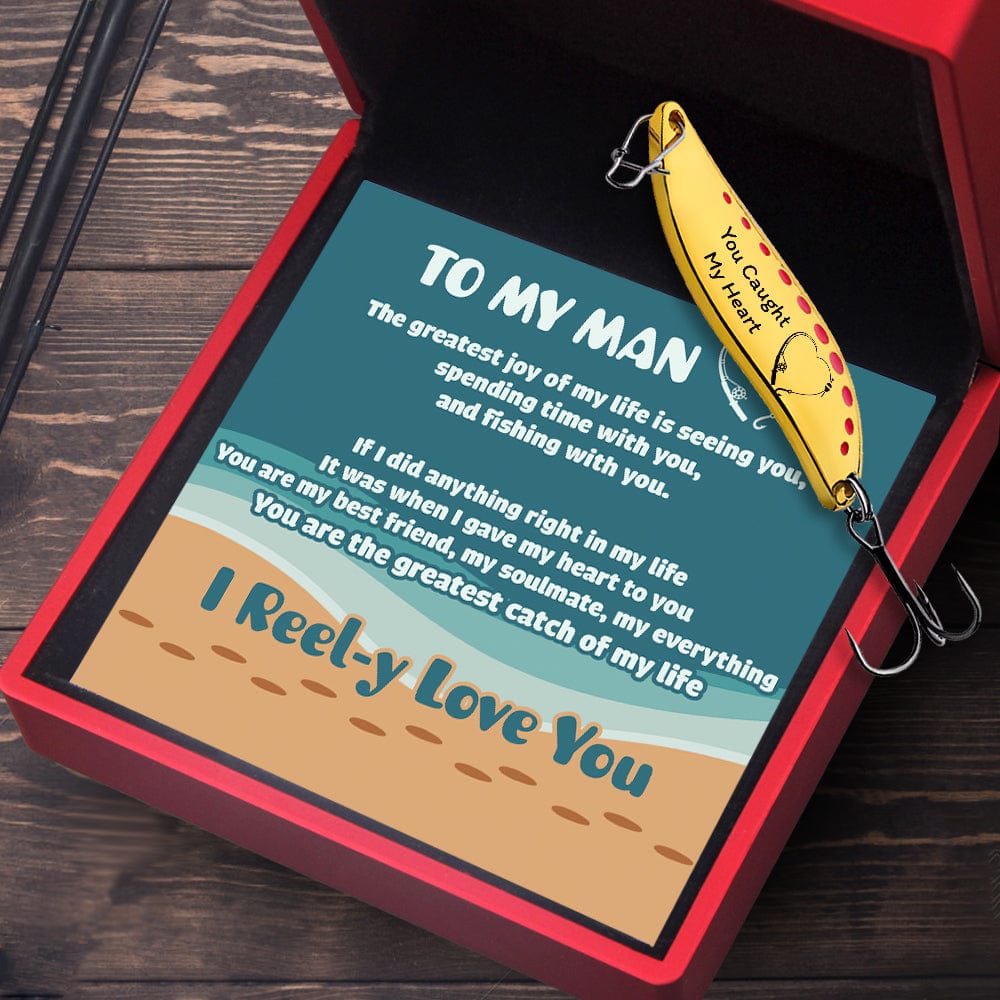 Personalized Fishing Lures - Fishing - To My Man - I Reel-y Love You - -  Wrapsify