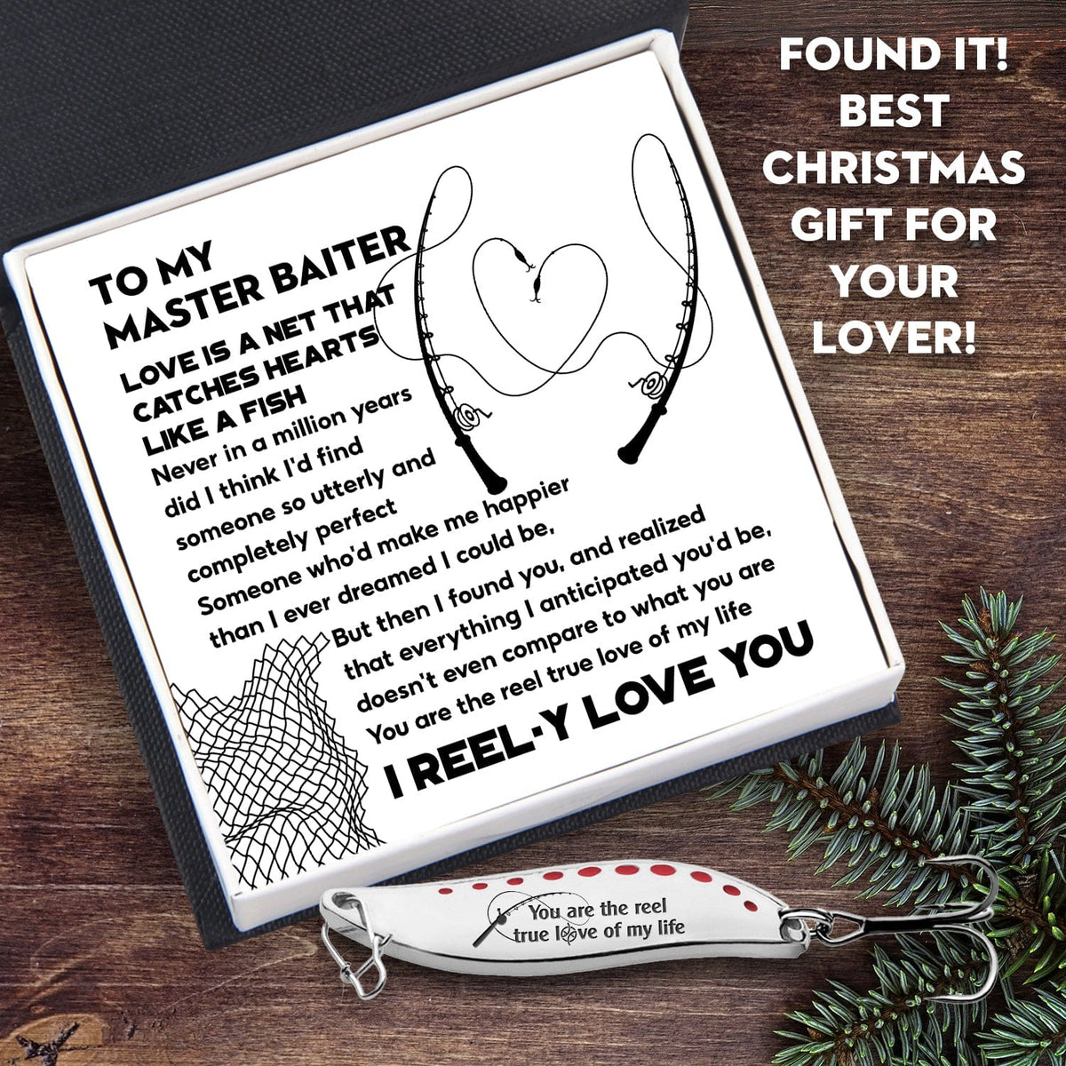 Fishing Spoon Lure - Fishing - To My Master Baiter - Love Is A Net That Catches Hearts Like A Fish - Gfaa26006