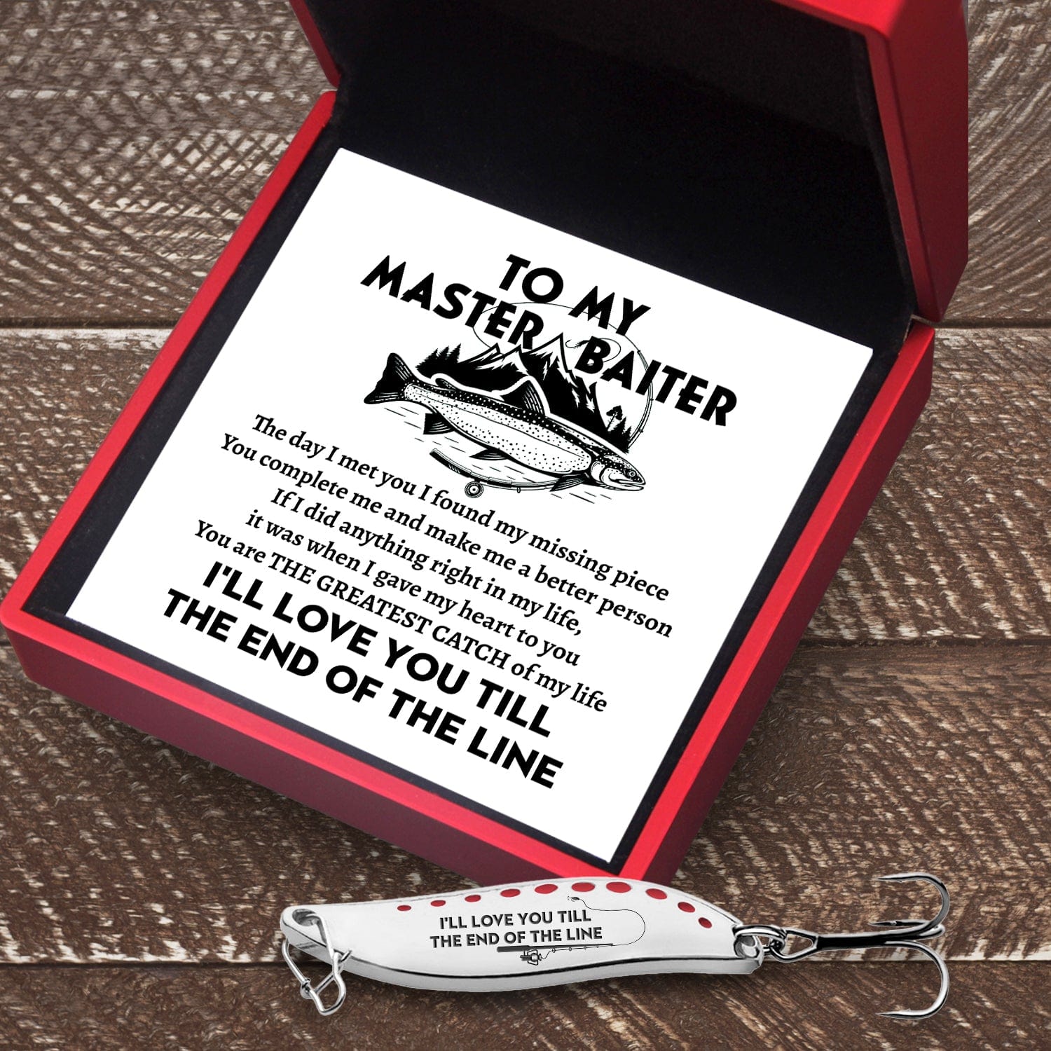 Fishing Spoon Lure - Fishing - To My Master Baiter - You Are The Greatest Catch - Gfaa26001