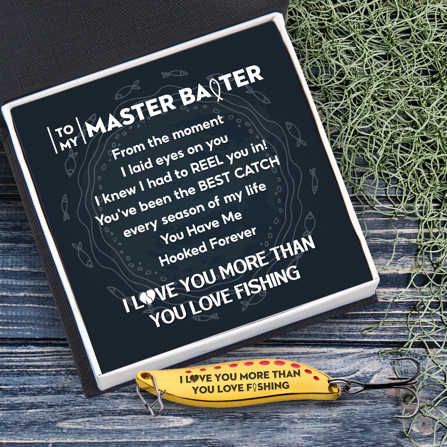 Fishing Spoon Lure - Fishing - To My Master Baiter - You Have Me Hooked Forever - Gfaa26004