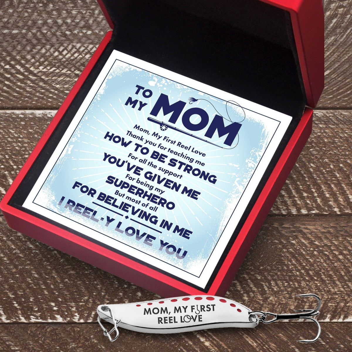 Fishing Spoon Lure - Fishing - To My Mom - I Reel-y Love You - Gfaa19017