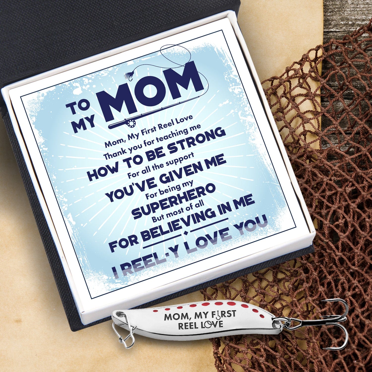 Fishing Spoon Lure - Fishing - To My Mom - I Reel-y Love You - Gfaa19017