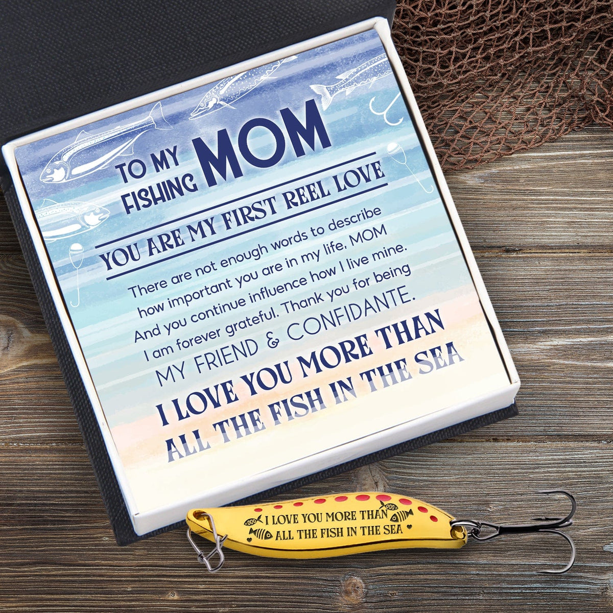 Fishing Spoon Lure - Fishing - To My Mom - You Are My First Reel Love - Gfaa19013