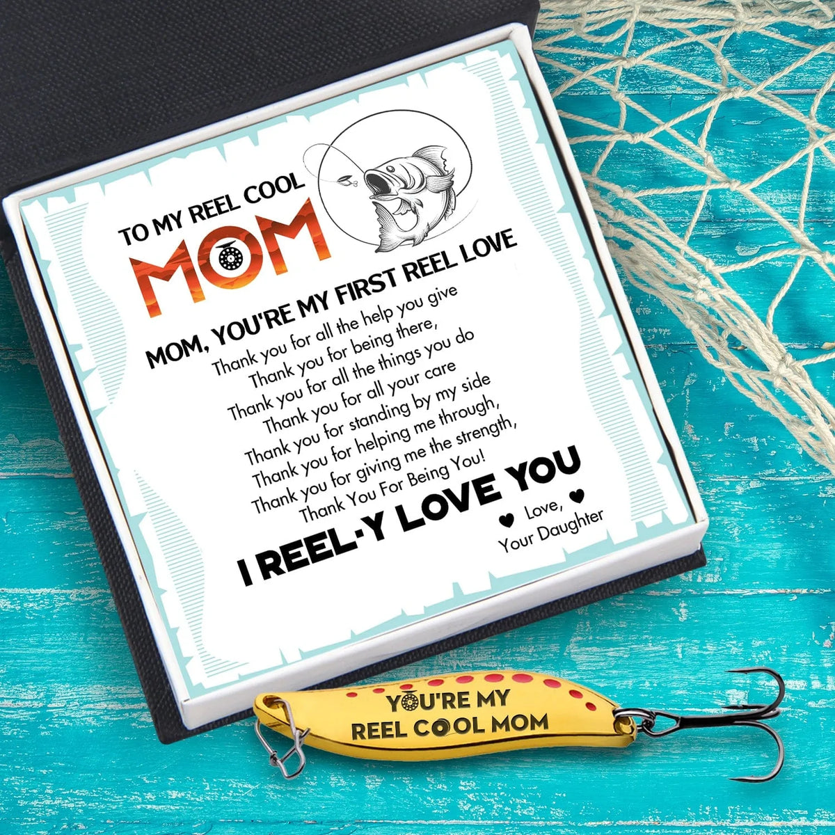 Fishing Spoon Lure - Fishing - To My Mom - You're My First Reel Love - Gfaa19001
