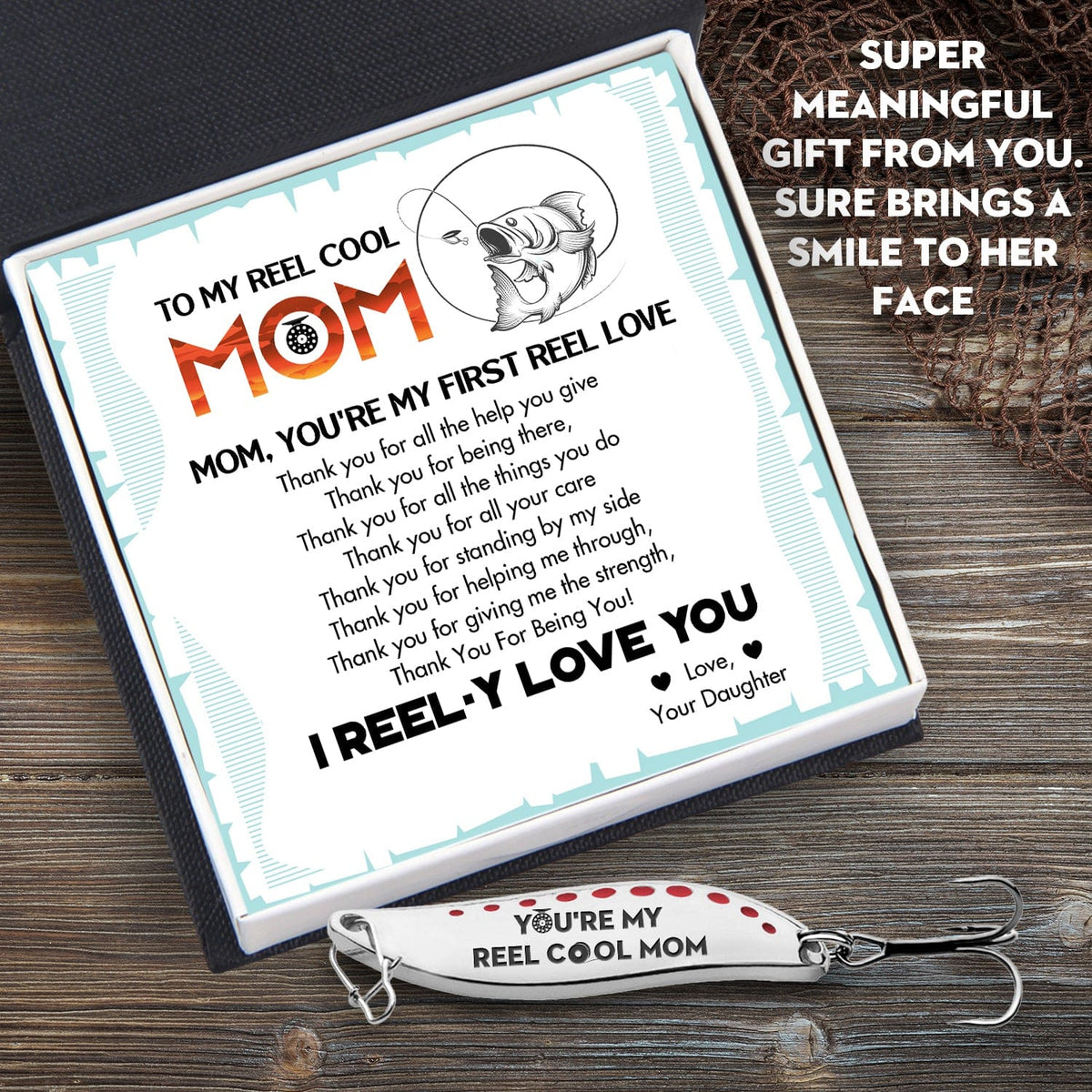 Fishing Spoon Lure - Fishing - To My Mom - You're My First Reel Love - Gfaa19001