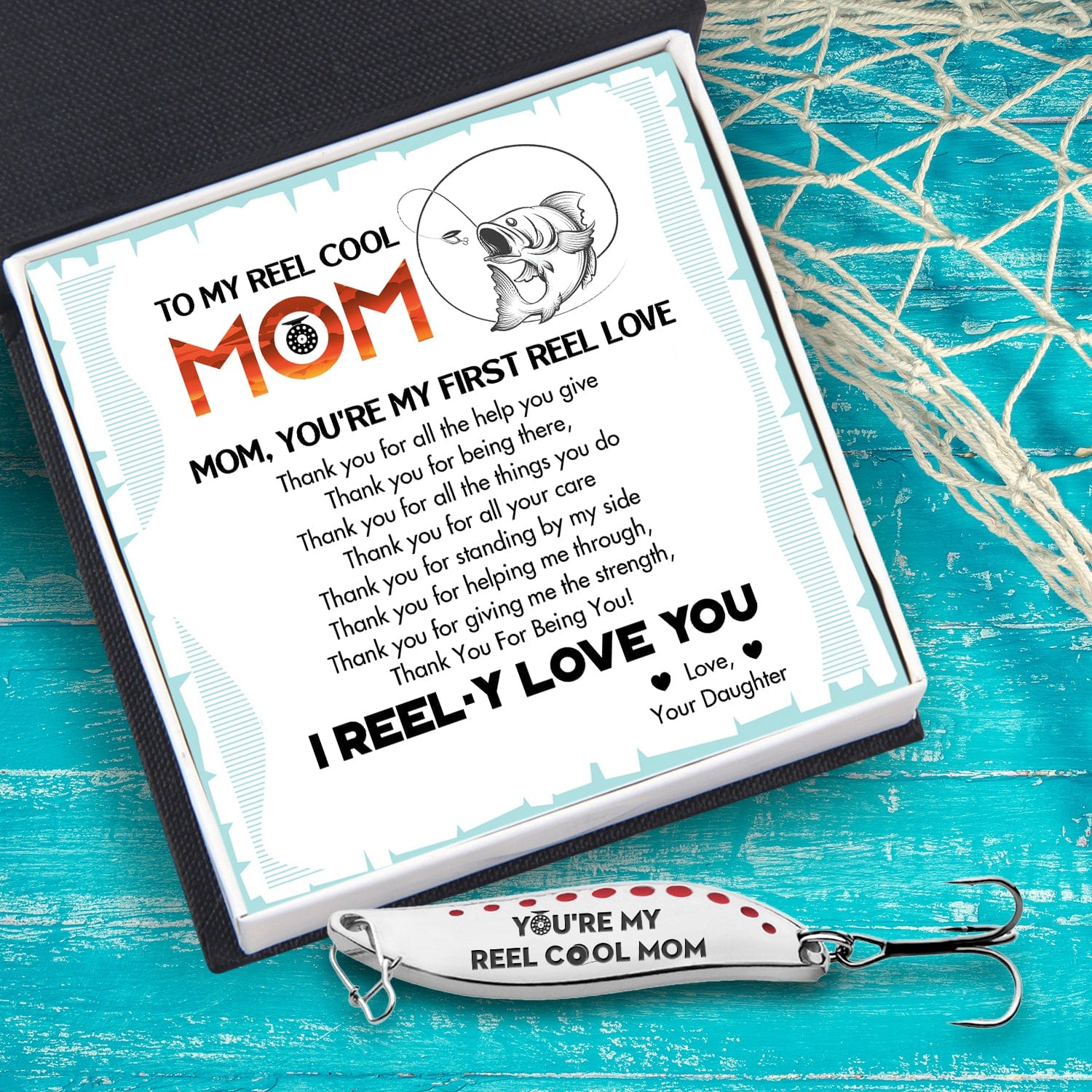 Fishing Lures - Fishing - To My Mom - You're My First Reel Love