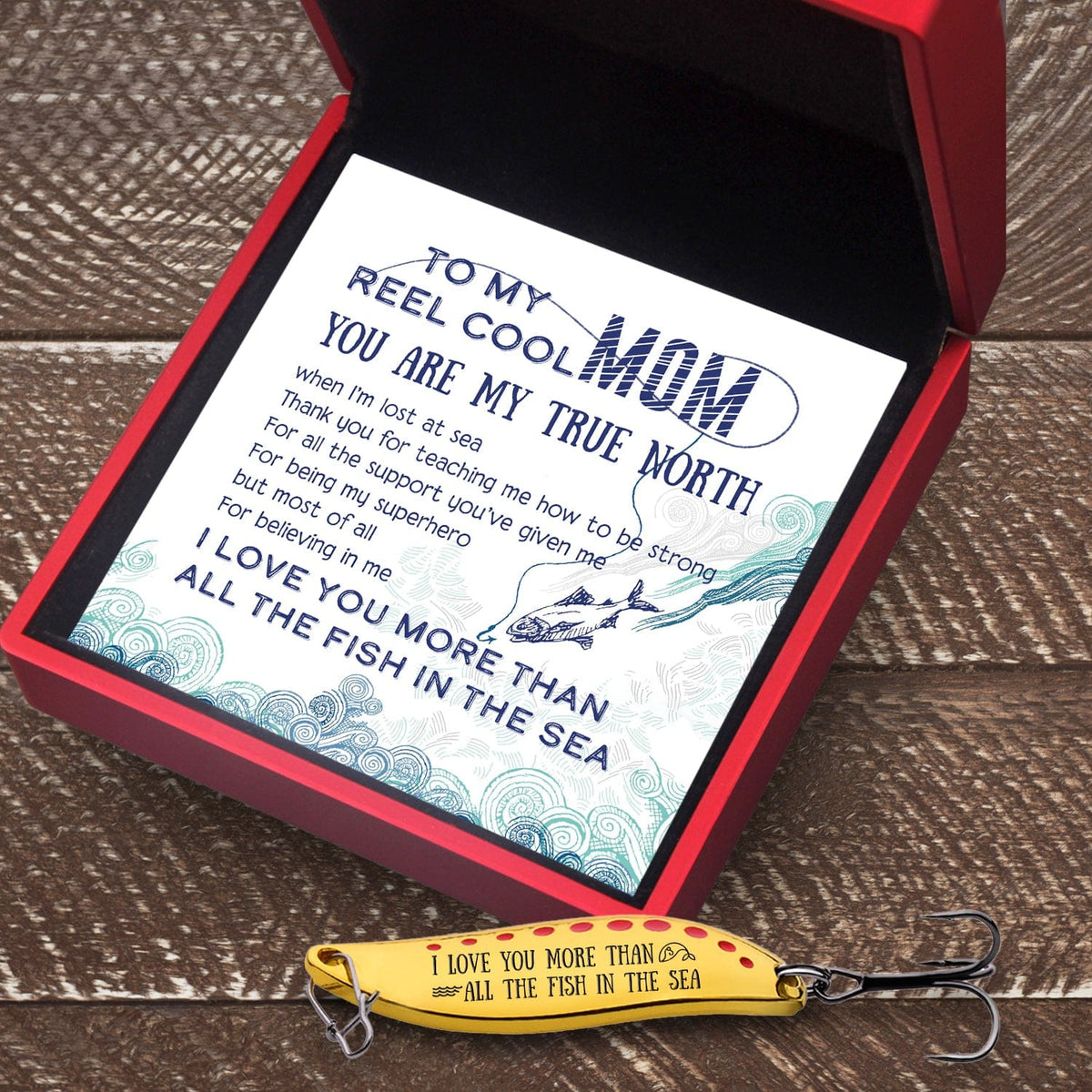 Fishing Spoon Lure - Fishing - To My Mom - You're My True North - Gfaa19002