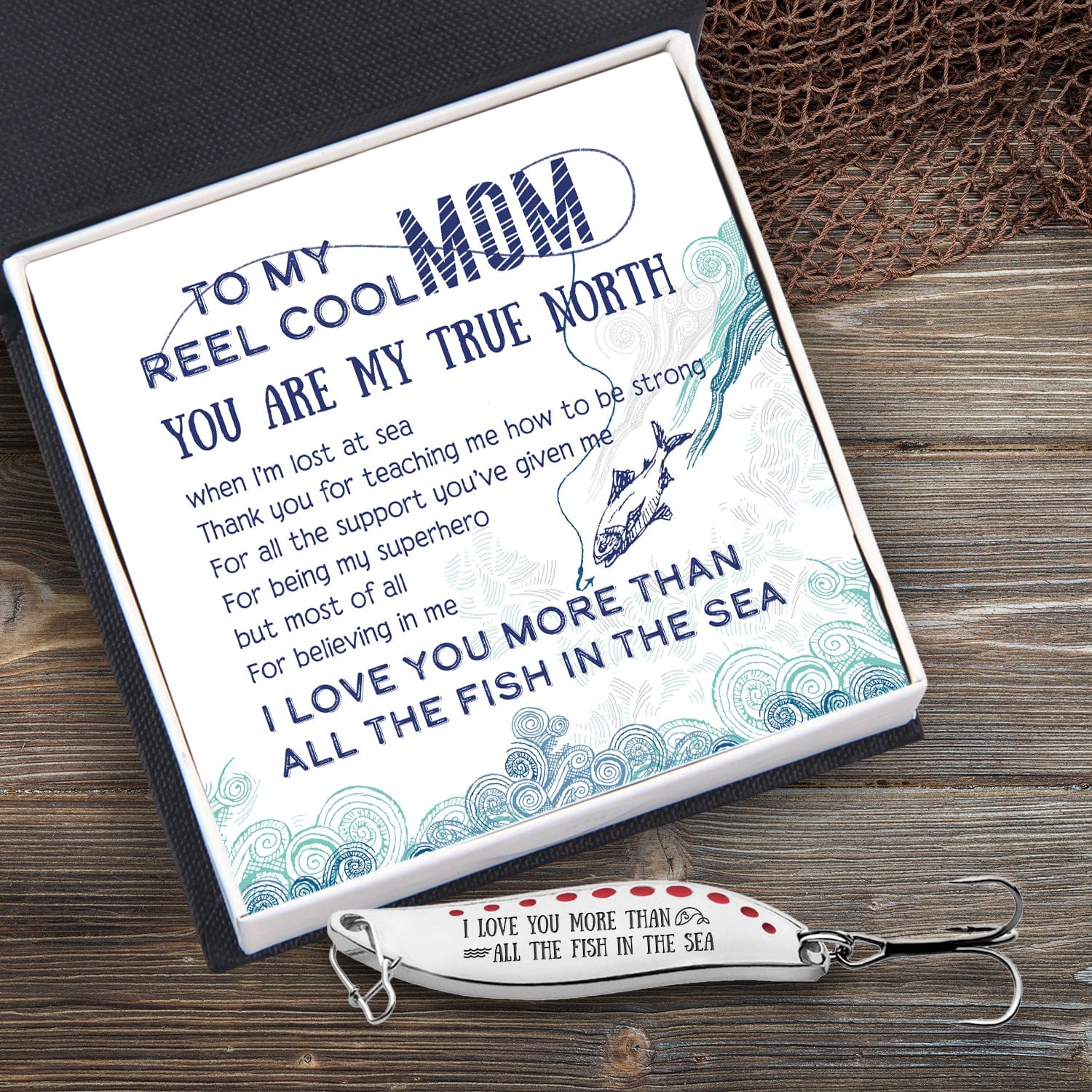 Fishing Spoon Lure - Fishing - To My Mom - You're My True North - Gfaa19002