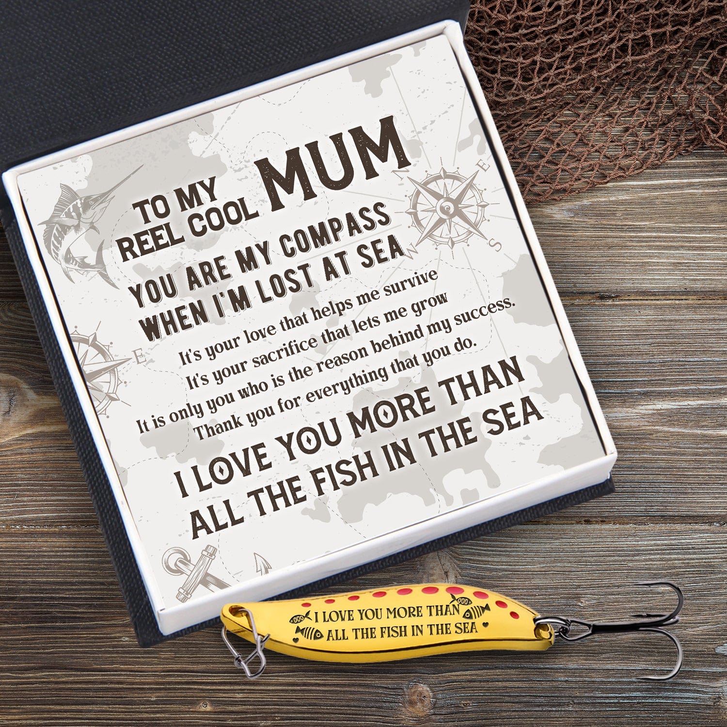 Fishing Spoon Lure - Fishing - To My Mum - You Are My Compass - Gfaa19012