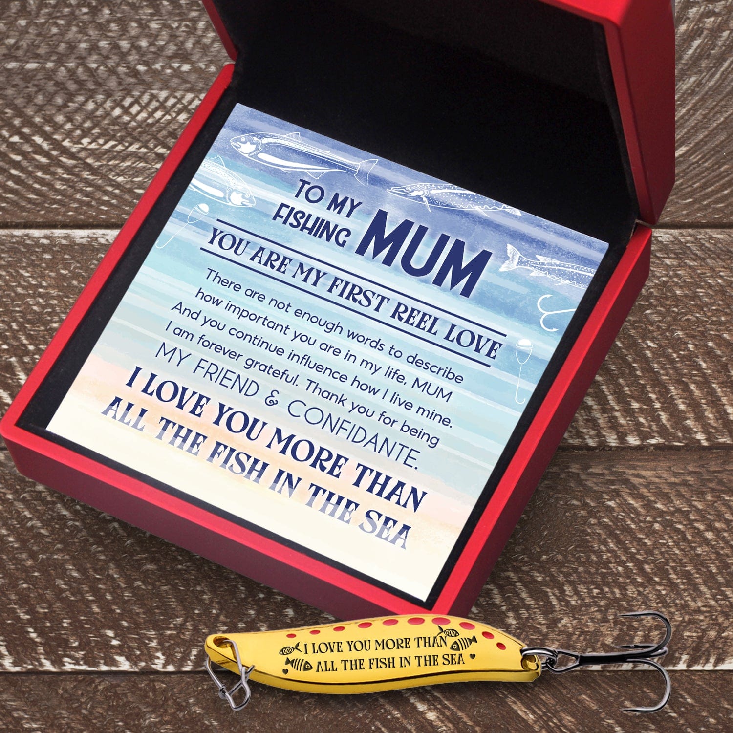 Fishing Spoon Lure - Fishing - To My Mum - You Are My First Reel Love - Gfaa19014