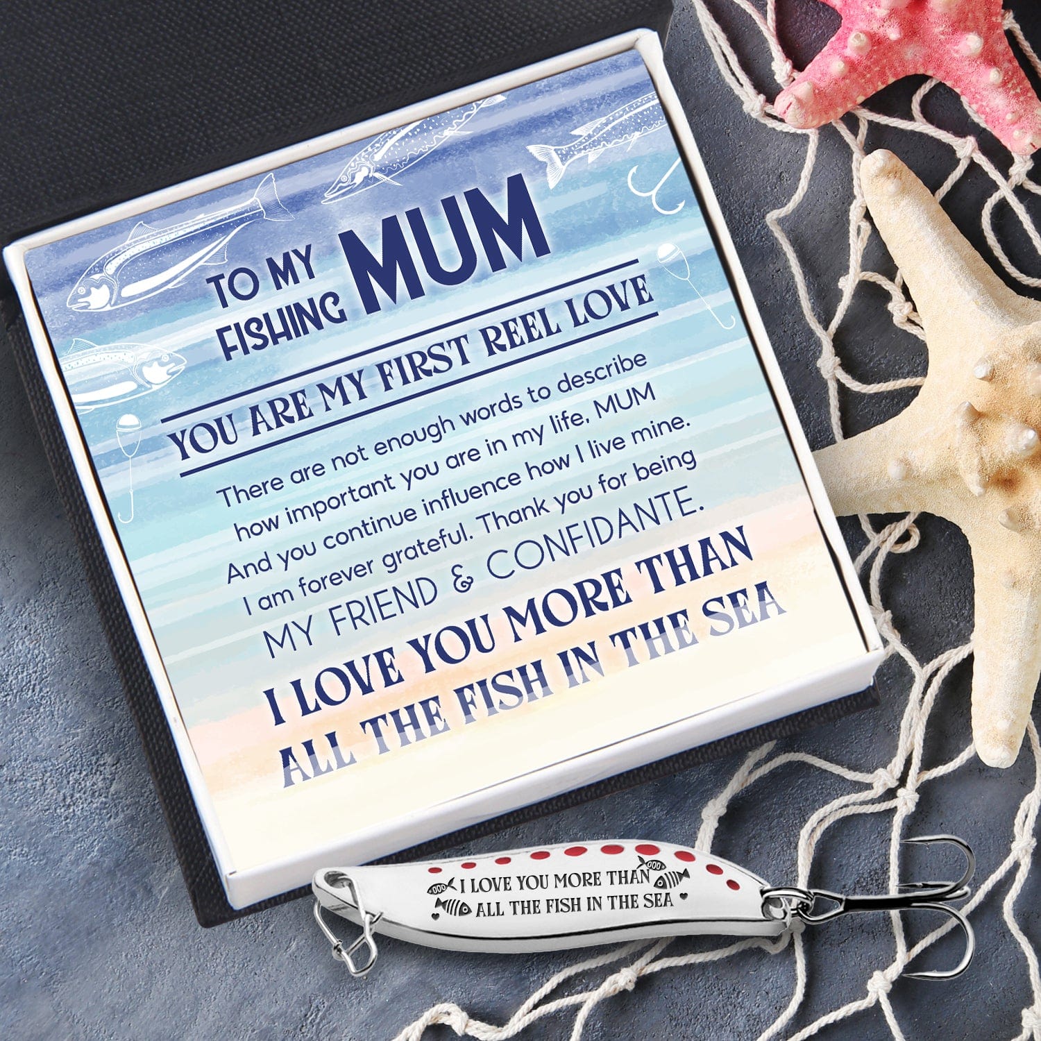 Fishing Spoon Lure - Fishing - To My Mum - You Are My First Reel Love - Gfaa19014