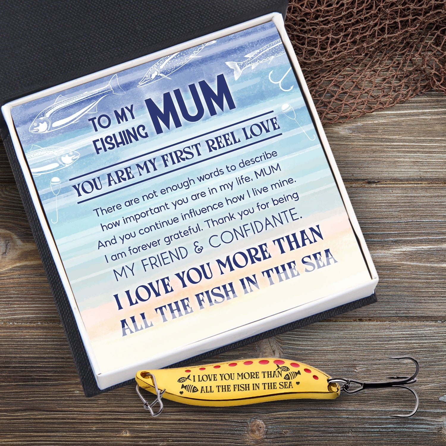 Fishing Spoon Lure - Fishing - To My Mum - You Are My First Reel Love - Gfaa19014