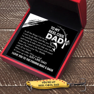 Fishing Spoon Lure - Fishing - To My Reel Cool Dad - I Love You To The Fishing Boat & Back - Gfaa18003