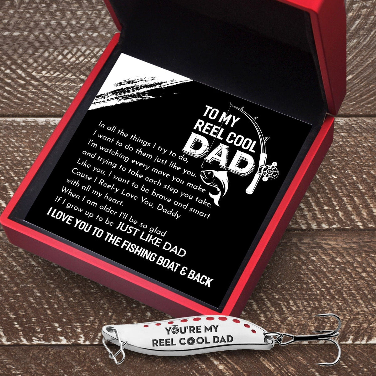 Fishing Spoon Lure - Fishing - To My Reel Cool Dad - I Love You To The Fishing Boat & Back - Gfaa18003