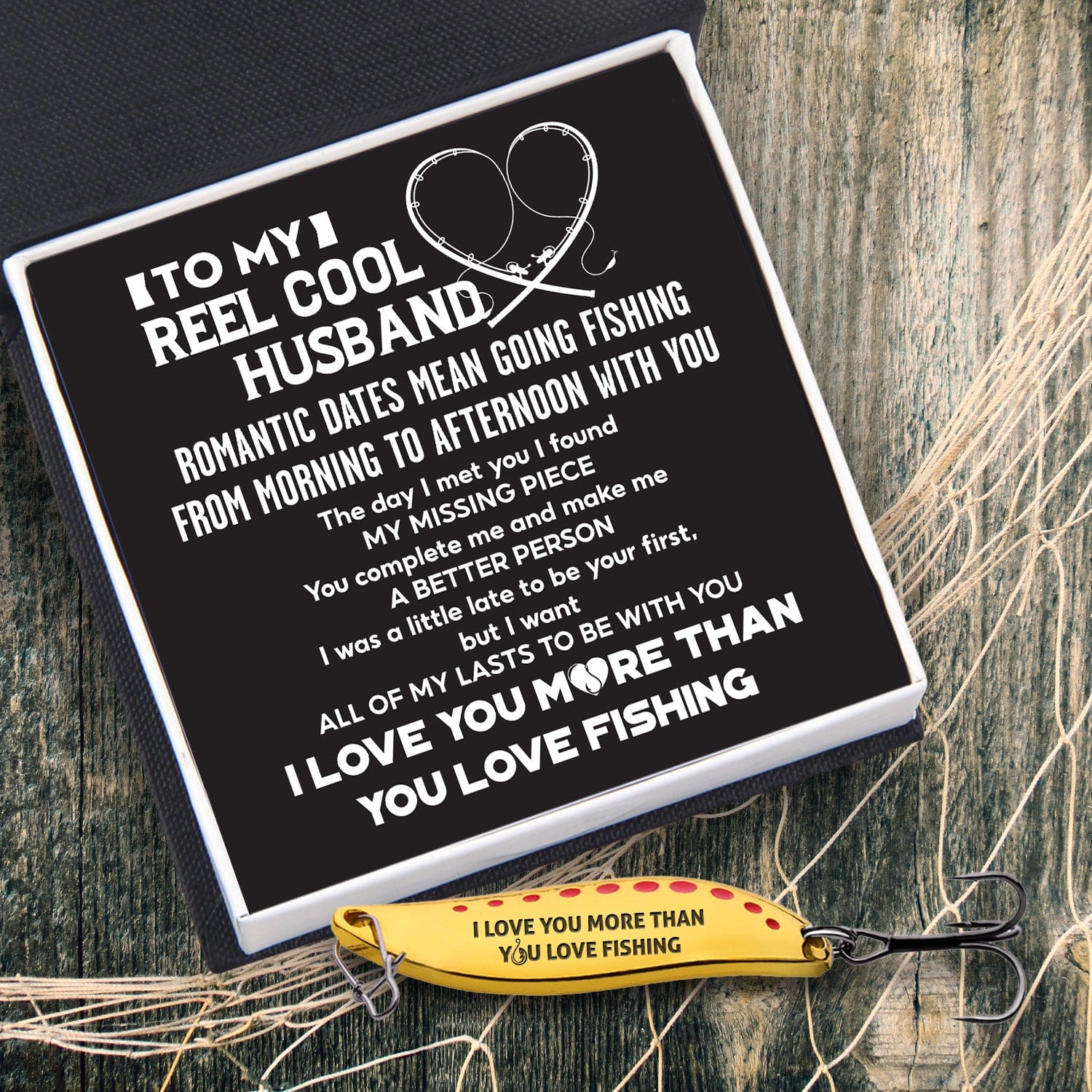 Fishing Spoon Lure - Fishing - To My Reel Cool Husband - I Love You - Gfaa14003