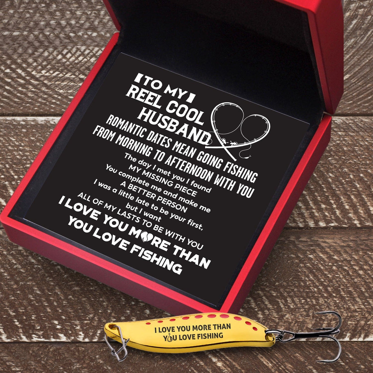 Fishing Spoon Lure - Fishing - To My Reel Cool Husband - I Love You - Gfaa14003