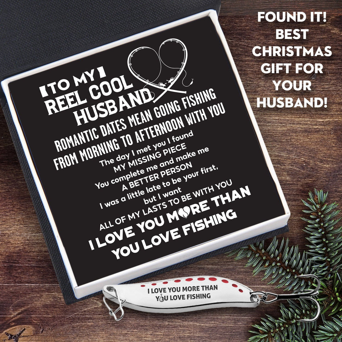 Fishing Spoon Lure - Fishing - To My Reel Cool Husband - I Love You - Gfaa14003