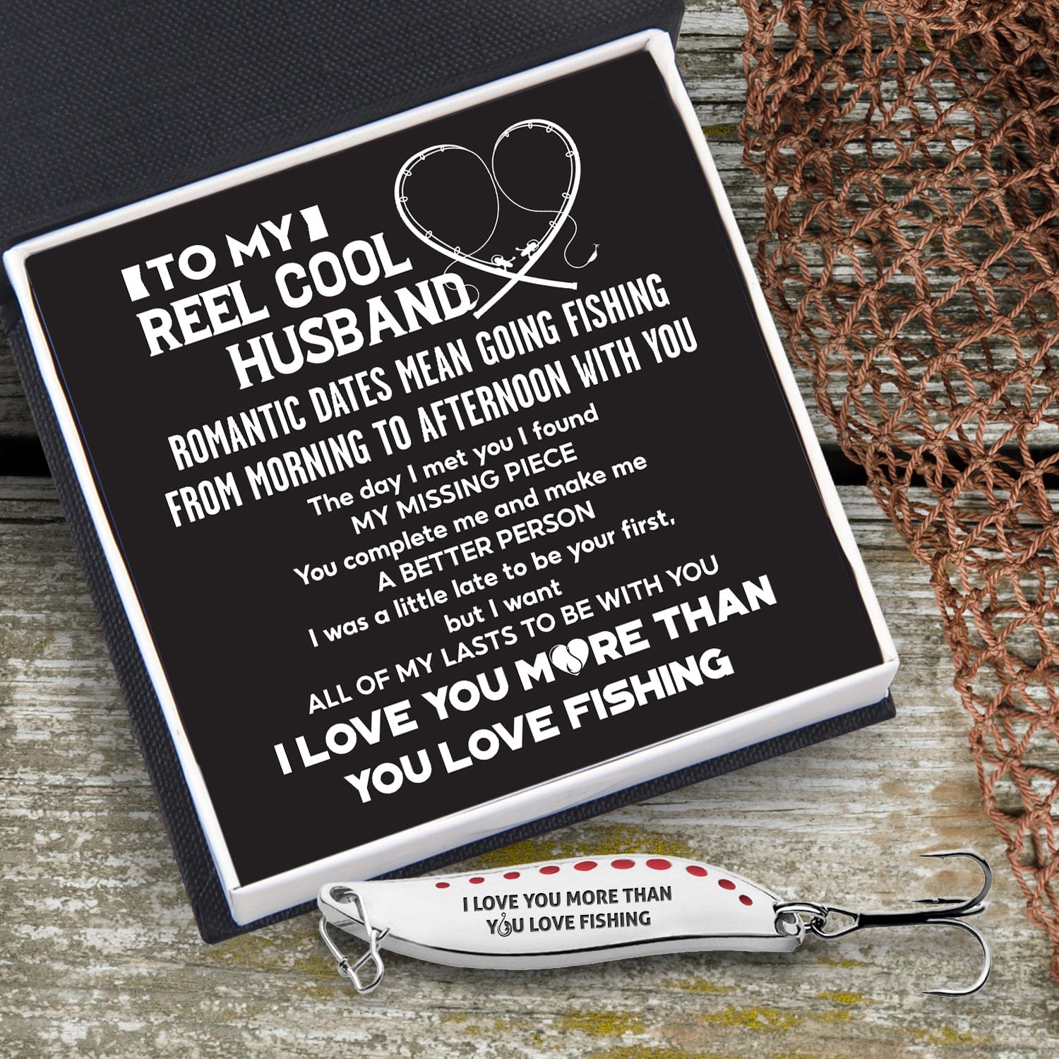 Fishing Spoon Lure - Fishing - To My Reel Cool Husband - I Love You - Gfaa14003