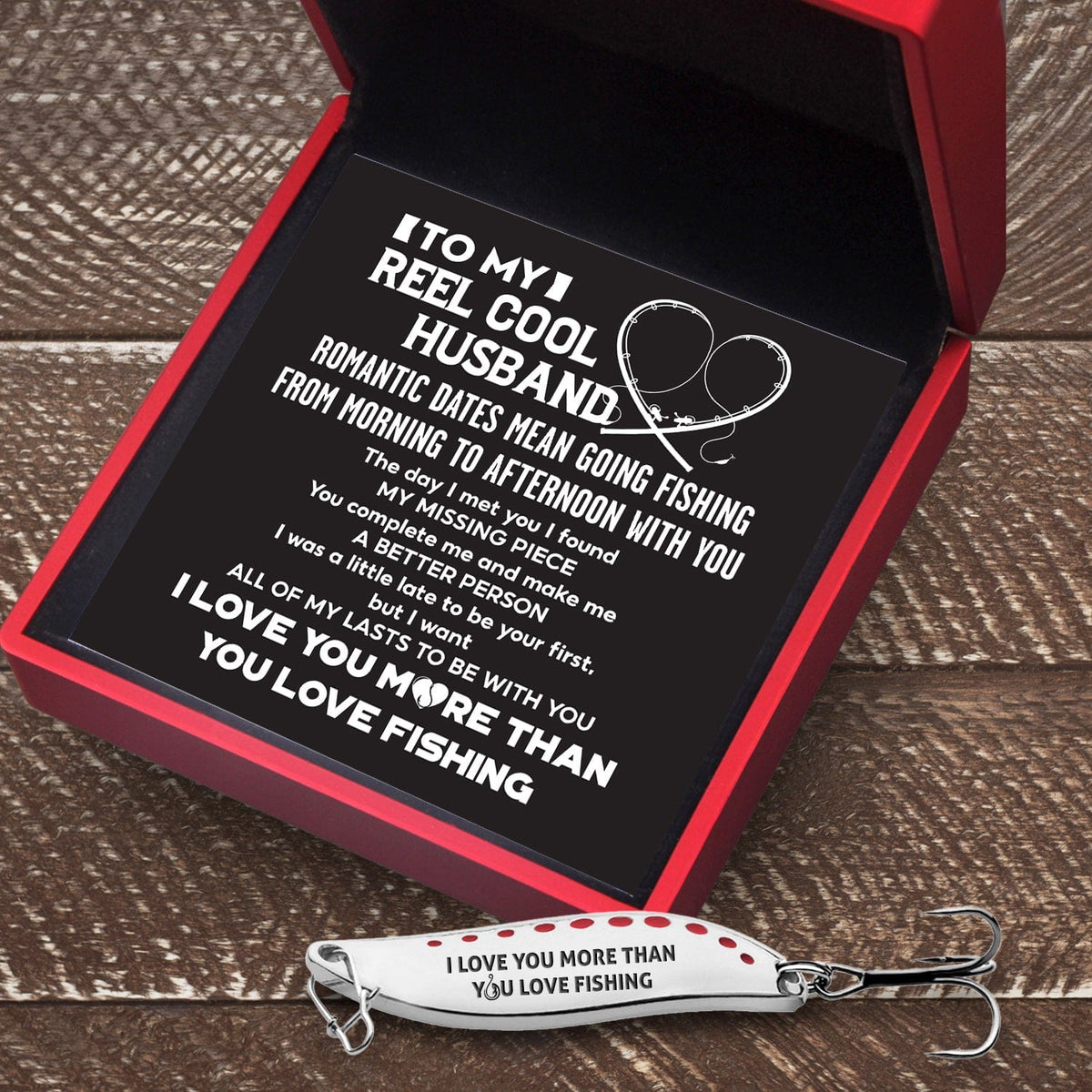 Fishing Spoon Lure - Fishing - To My Reel Cool Husband - I Love You - Gfaa14003