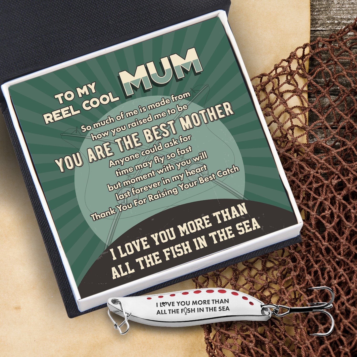 Fishing Spoon Lure - Fishing - To My Reel Cool Mum - You Are My First Reel Love - Gfaa19016